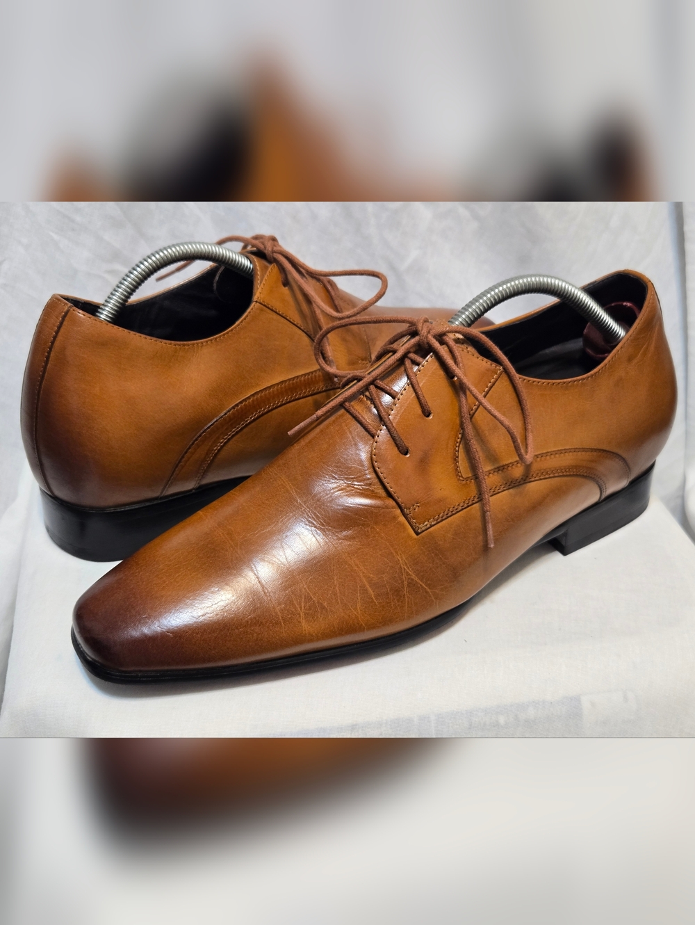 CMR Elevator Shoes Mens Brown Oxford Shoes height increase 7cm/2.7INCH Sz 9 US